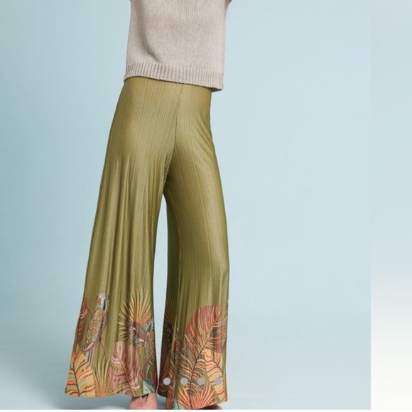 FARM Rio Pants - Farm Rio Wide-Leg Guadalupe flowy Pants size XS